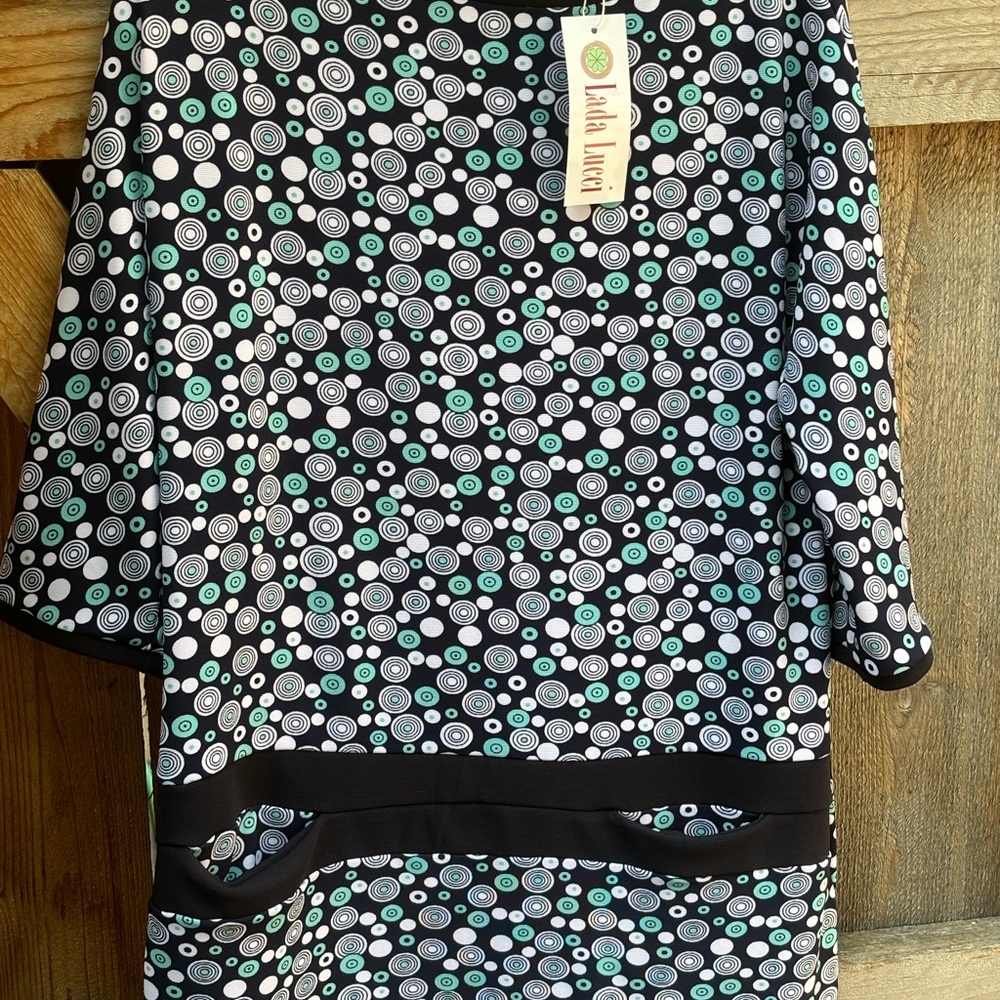 NWT XXL woman’s dress with geometrical shapes Lada Lucci - Picture 3 of 9